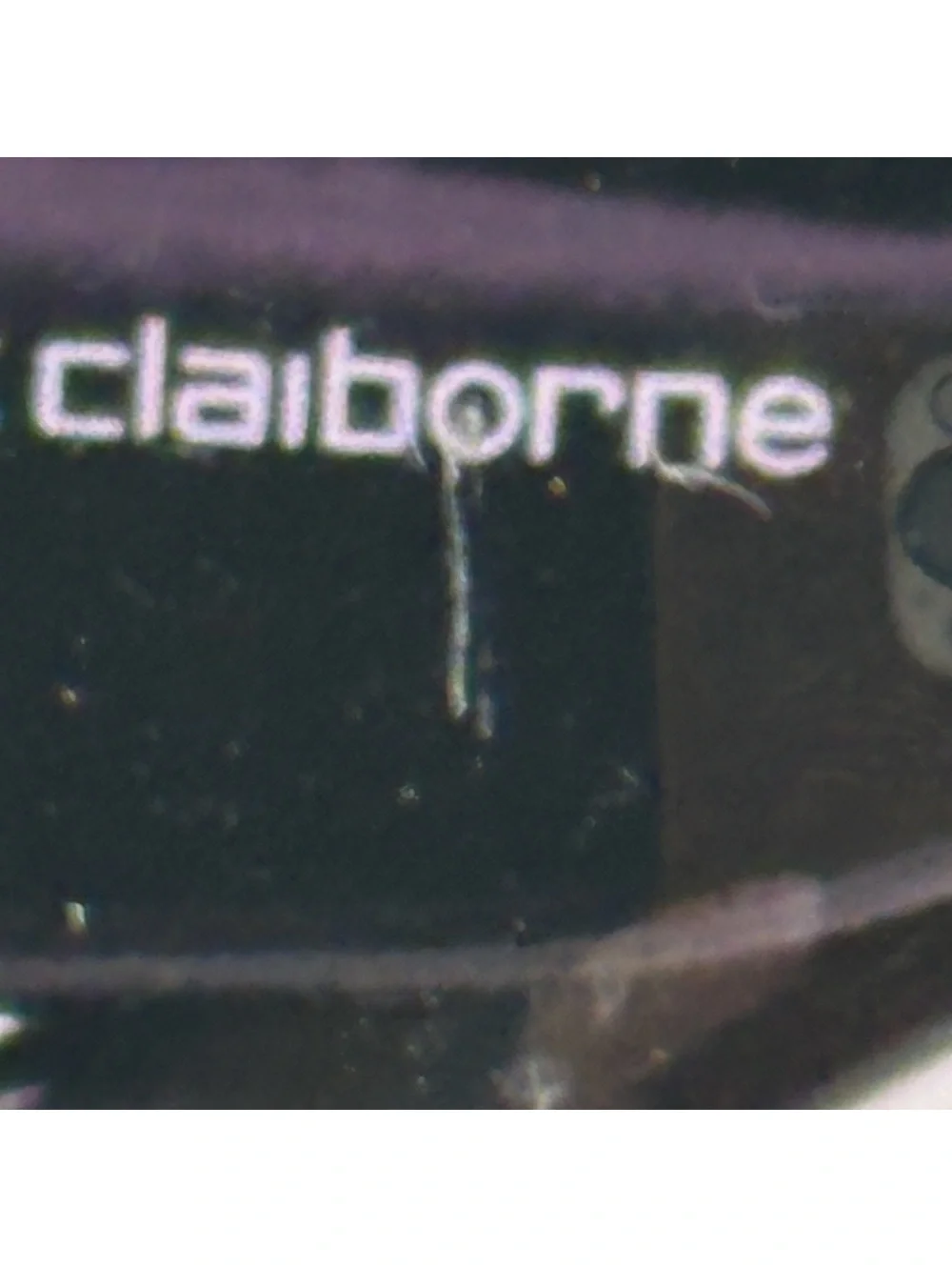 Liz Claiborne Black Oversized Sunglasses with Gradient Lenses